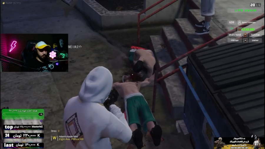 درگیری خیابانی با ماشین زیرشون...