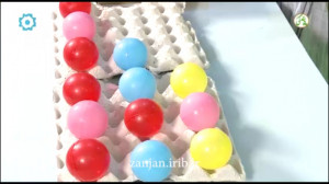 بازی خانگی با توپ و شانه تخم م...