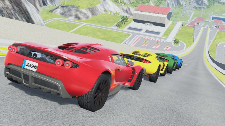 کارتون ماشین کودکانه: پرش های...