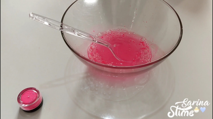 آموزش ساخت اسلایم پفکی با رنگ...