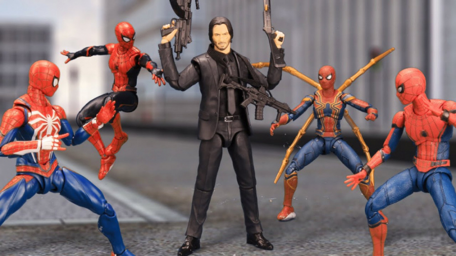 نبرد جان ویک با مرد عنکبوتی ،...