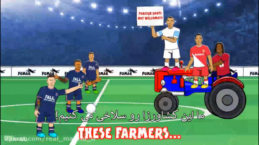 کارتون طنز قهر امباپه با مسی و...