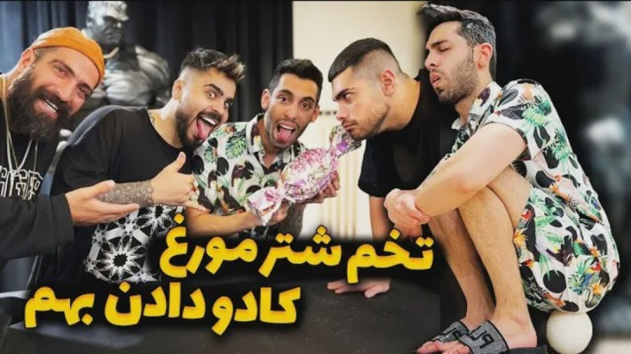 تخم شتر مورغ کادو دادن بهم | پ...