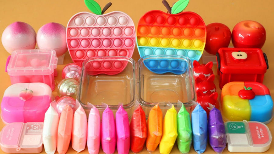 پاپت اسلایم رنگین کمانی  خمیر...