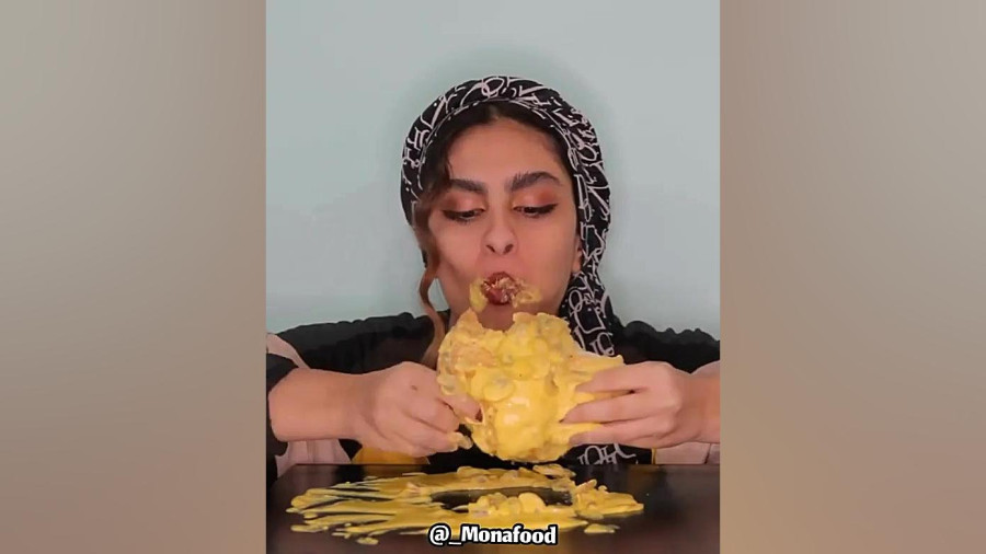 مونا فود/اسمر فود/برگر مذاب/چالش غذا خوری مونا/موکبانگ ایرانی مونا