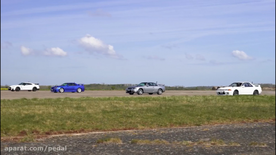 درگ همه نسل های نیسان GT R