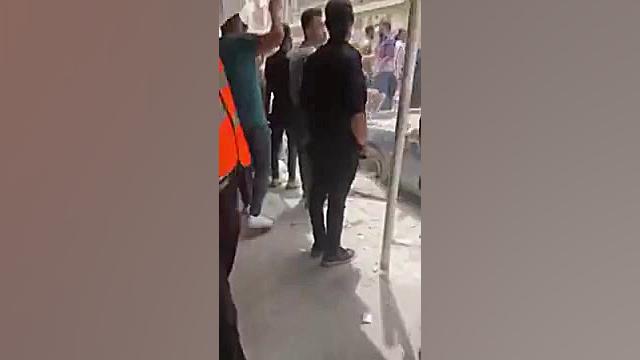 فرو پاشی ساختمان مترو پل آبادا...