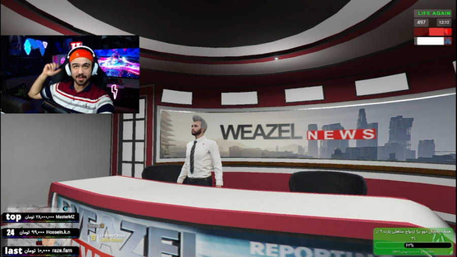 در پخش زنده اخبار رییس پلیس کش...