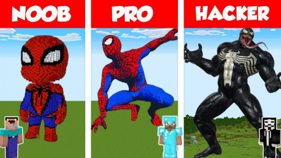 مردعنکبوتی در ماینکرافت !! مای...