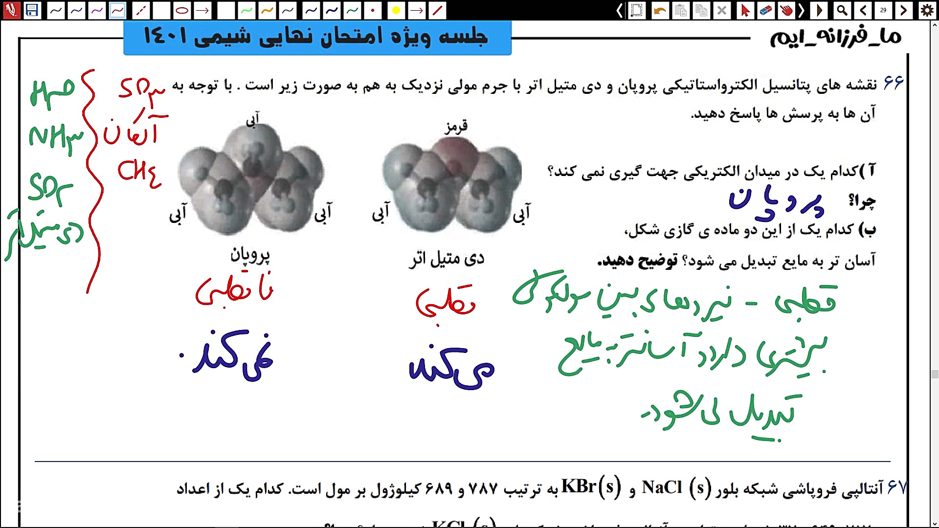 جلسه سوم کلاس آمادگی امتحان نه...