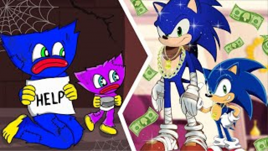 کارتون سونیک پولدار  هاگی واگی...