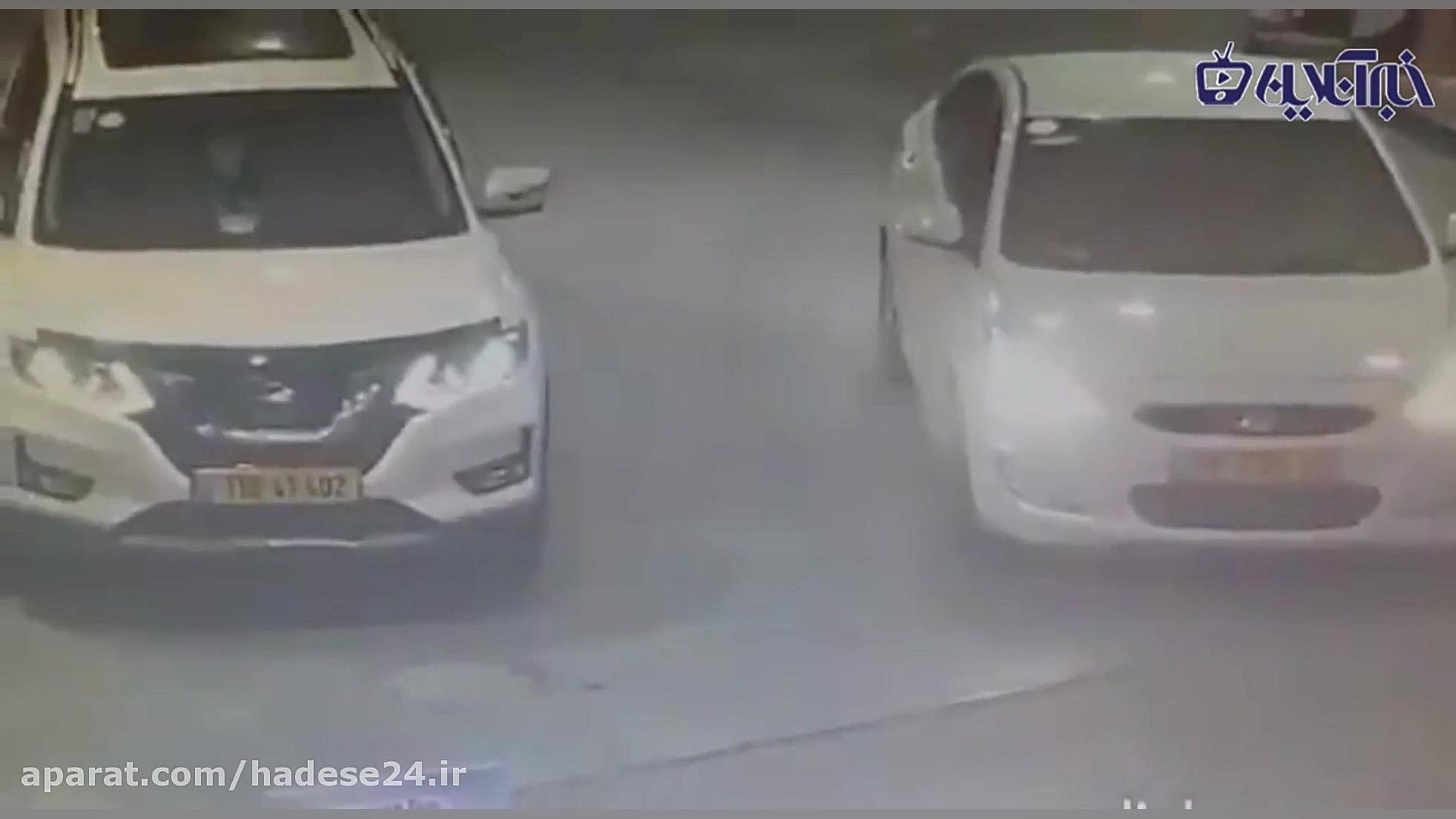 سرقت ماهرانه خودرو در پمپ بنزی...