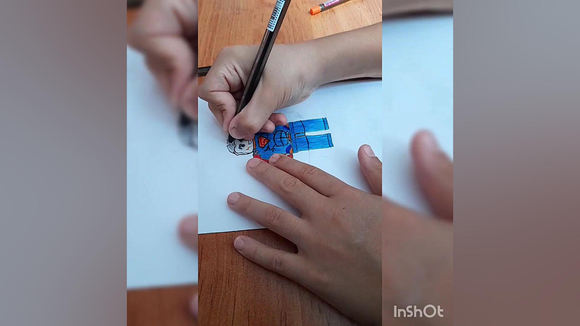 سوپر من ساده نقاشی نظر سنجی