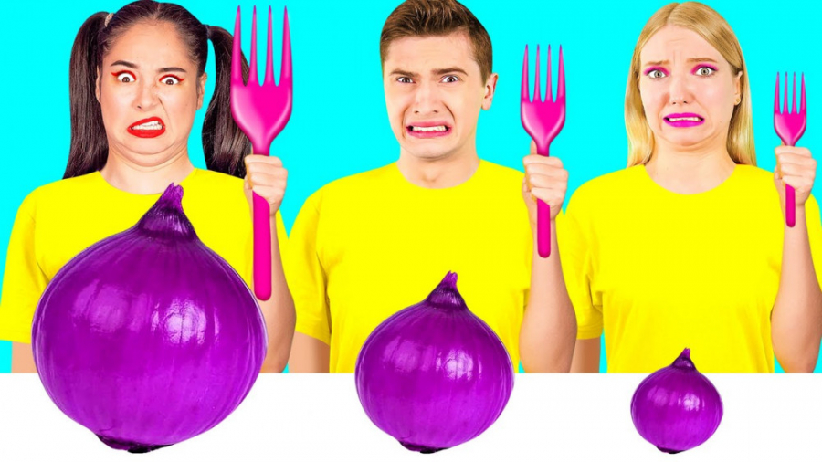 چالش خنده دار جدید  چالش غذا ب...