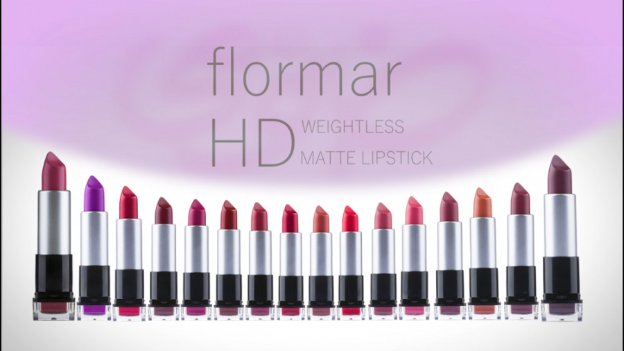 با رژ لب HD مات و سبک فلورمار...