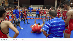 كليپي از تمرينات تيم ملي كشتي...