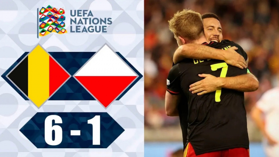 بازی بلژیک۶ ۱ لهستان| لیگ ملت...