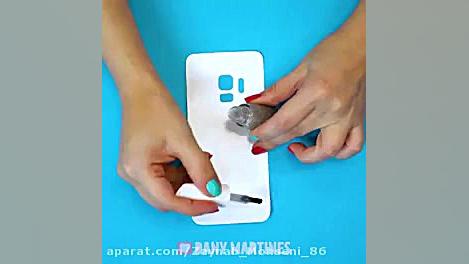 تزئین جلد گوشی دخترانه