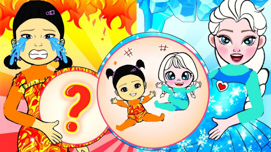 ایده کارتونی بازی مرکب و فروزن...