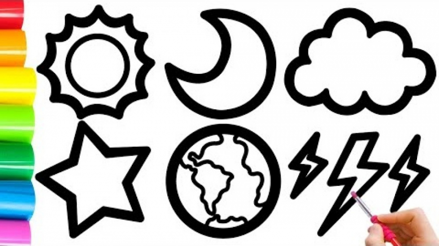 آموزش نقاشی  نقاشی زیبای خورشی...