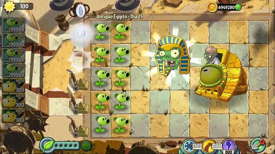 Plants vs Zombies 2 Hack, 30 CacTus & 20 CacCail Fight Zombies Hack Game