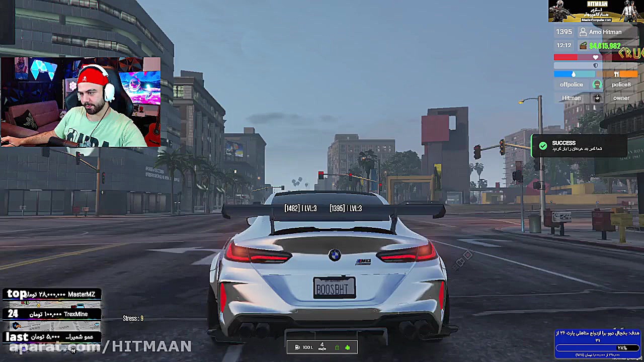 دست فرمون داغون با BMW جی تی ا...