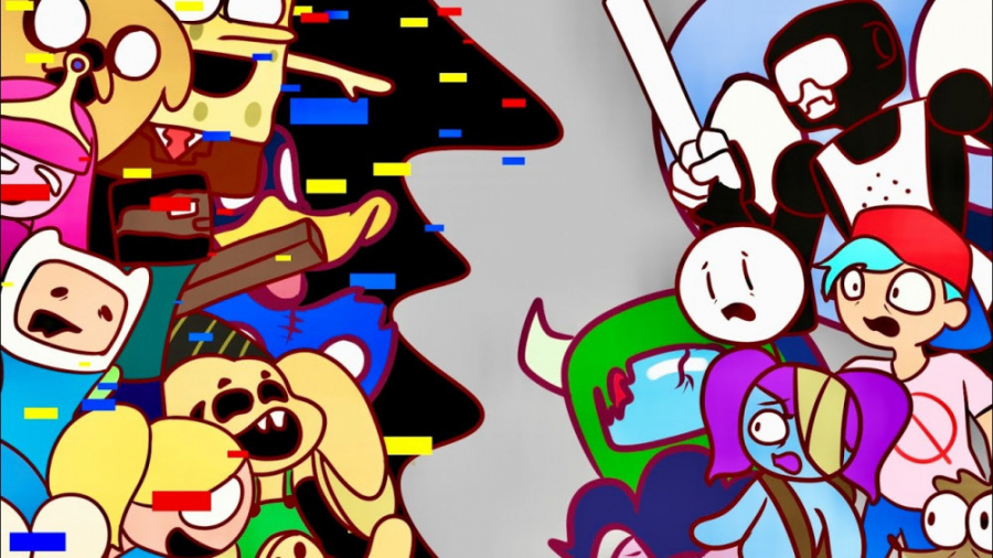 میکس بی اف باب اسفنجی پیبی بان...