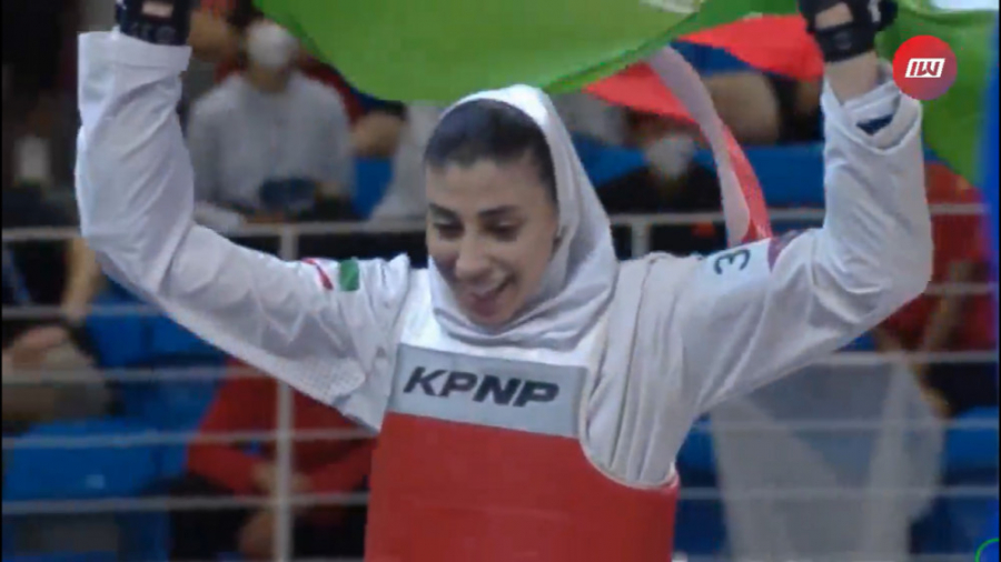 مبارزه ناهید کیانی در فینال تک...