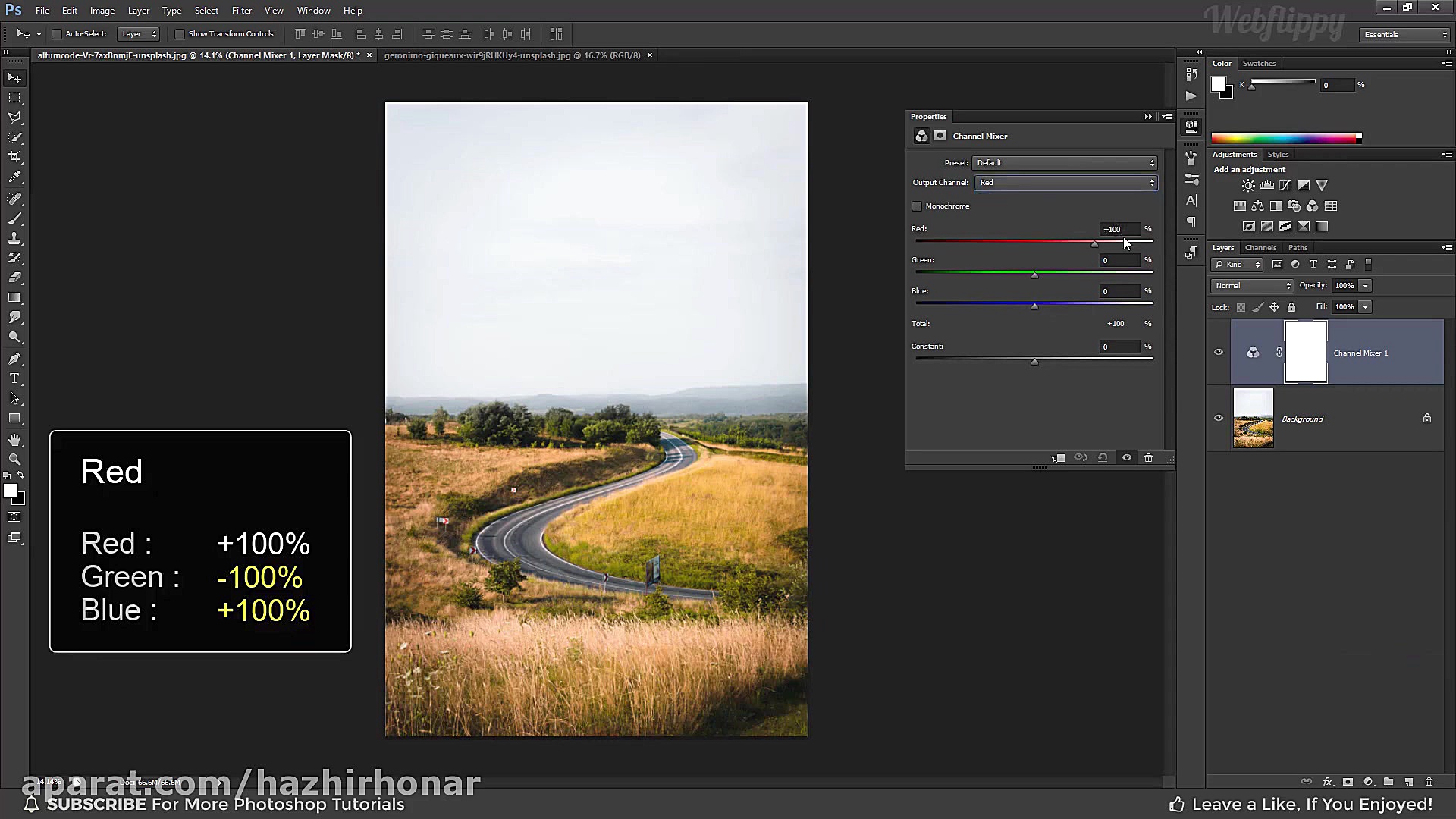 آموزش فتوشاپ ترفند تغییر برگها...