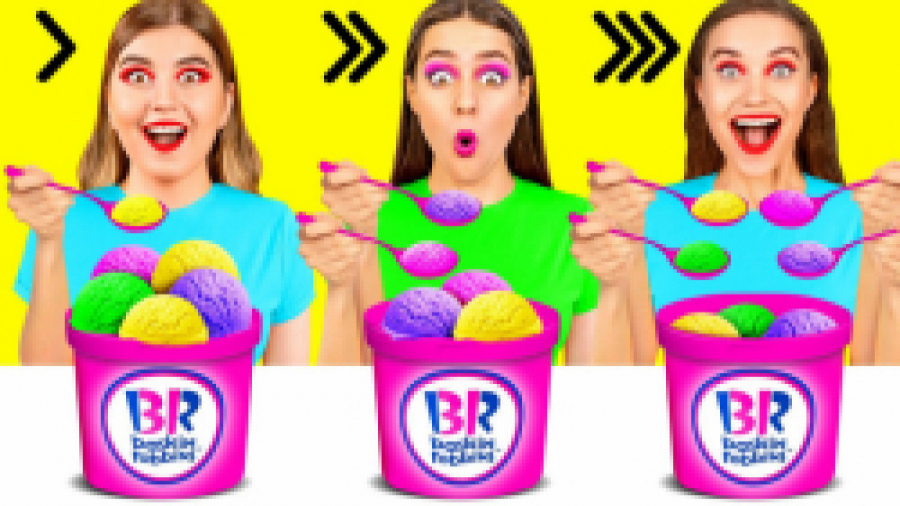 چالش غذایی خنده دار سریع، متوس...