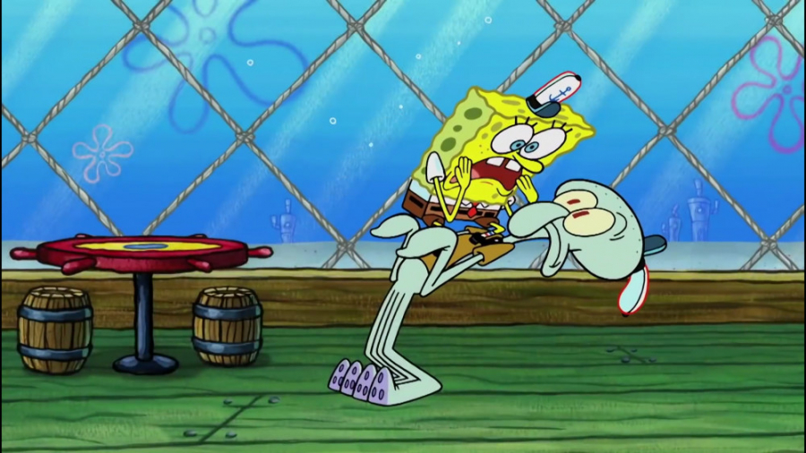 انیمیشن باب اسفنجی  ذهن شکاف...