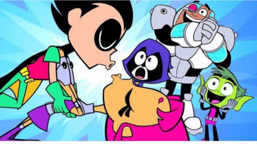 انیمیشن تایتان های نوجوان بوسه...