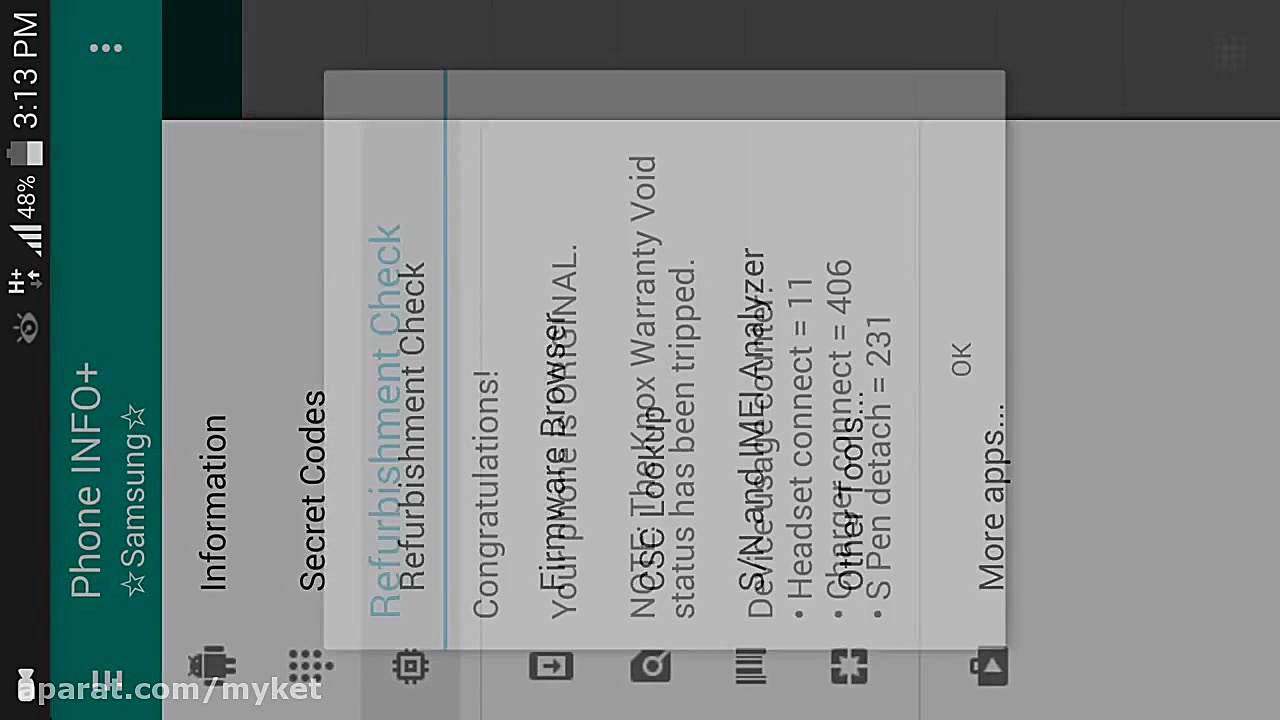 Phone INFO ★Samsung★ app