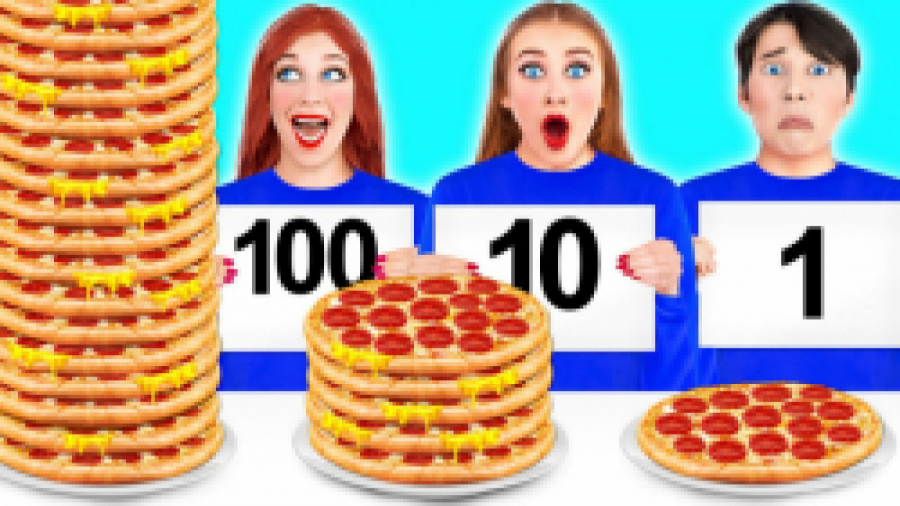 چالش غذایی خنده دار  چالش 100...