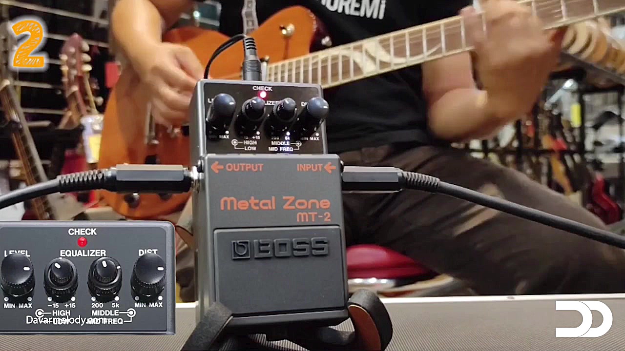 تست افکت گیتار الکتریک باس BOS...