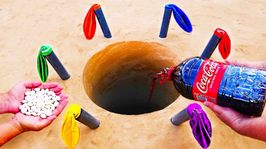 خمیر دندان فیل!!!ترکیب نوشابه...