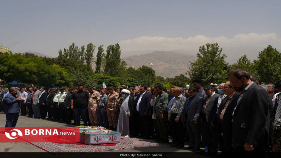 مراسم تشییع پیکر شهدای گمنام د...