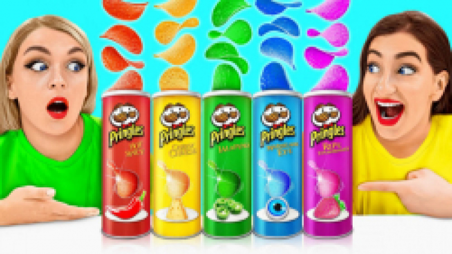 چالش فان غذاها و شیرینی همرنگ...