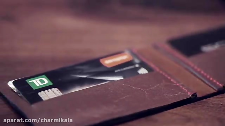 آموزش چرم دوزی کیف پول چرمی چر...