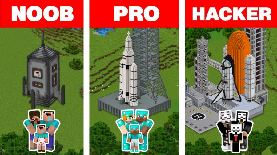 سفینه فضایی در ماینکرفت!! ماین...