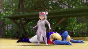 دختر کفشدوزکی و گربه سیاه  ماج...