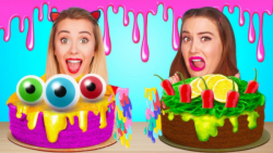 چالش غذایی باحال دکور کیک با ش...