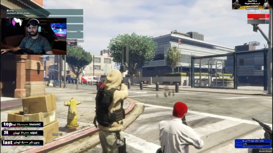 تیر اندازی مستقیم به اداره پلی...