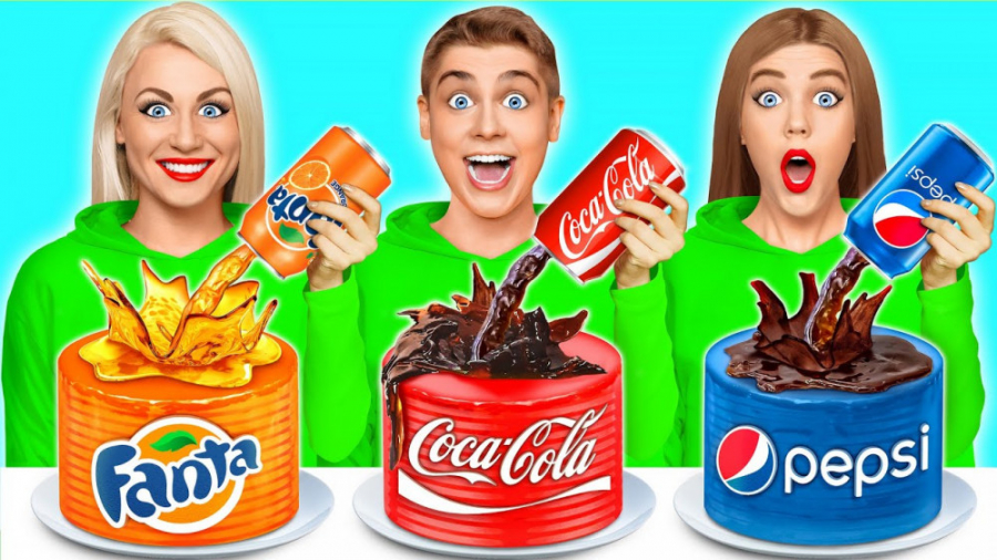 چالش فان غذاها و شیرینی همرنگ...