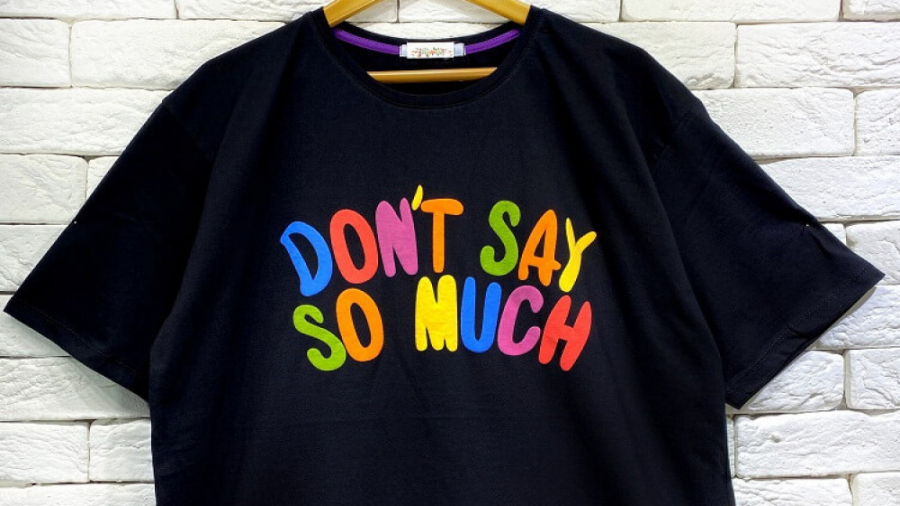 تیشرت لانگ دخترانه مشکی با نوش...