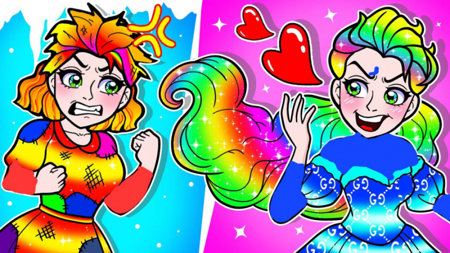 ایده کارتونی فروزن  مشکلات موه...