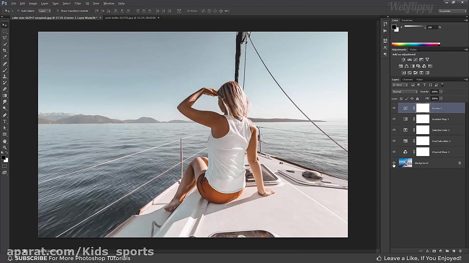 آموزش فتوشاپ افکت درجه بندی رن...