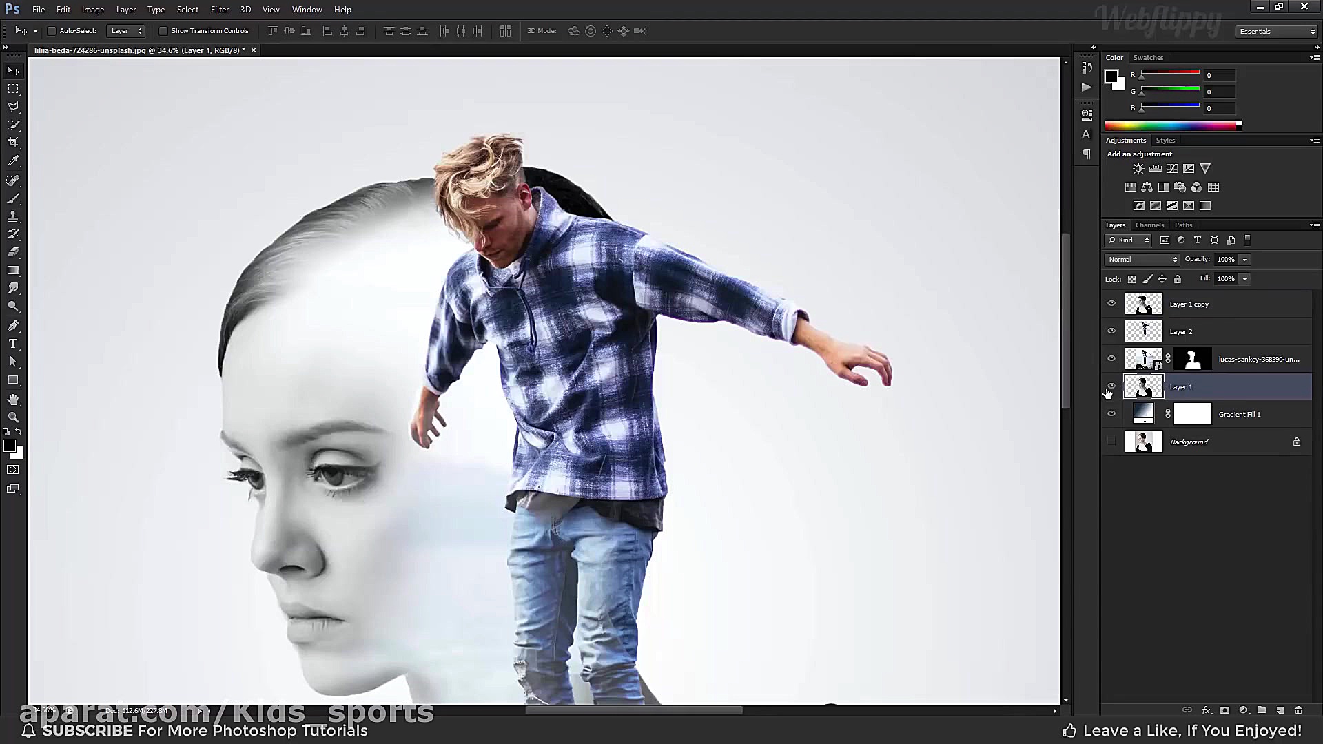 آموزش فتوشاپ رنگ پوست تیره در...