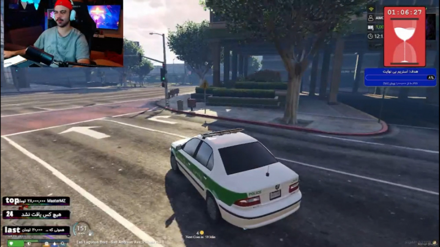 سمند پلیس دزدیدم !! هورا جی تی...