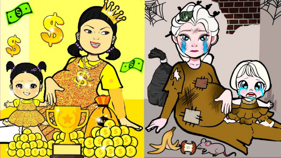 ایده کارتونی بازی مرکب  مادر ب...